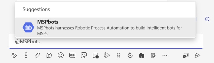 select mspbots