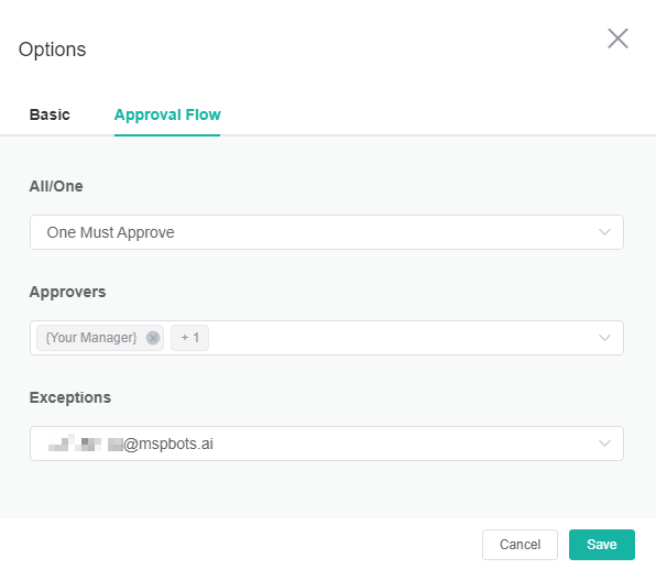 PTO approval flow