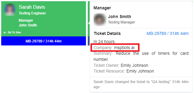 company name