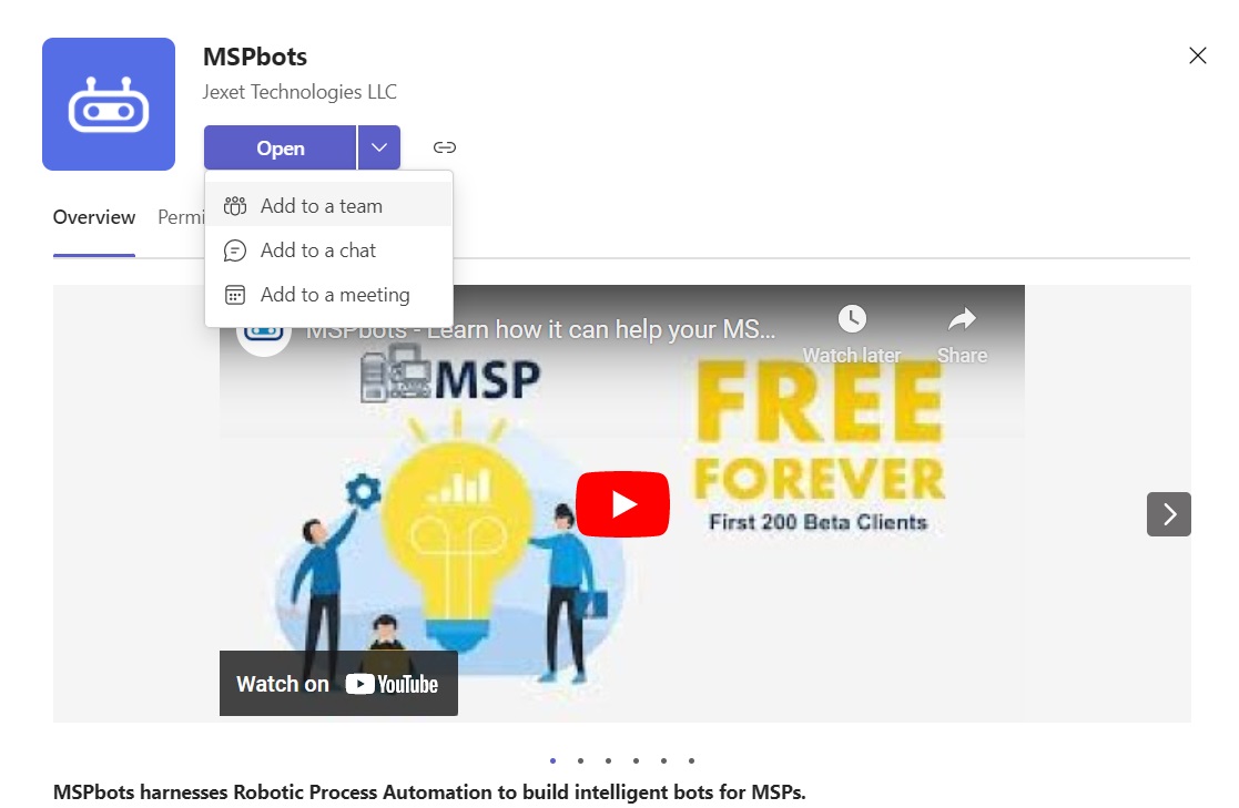 add MSPbots