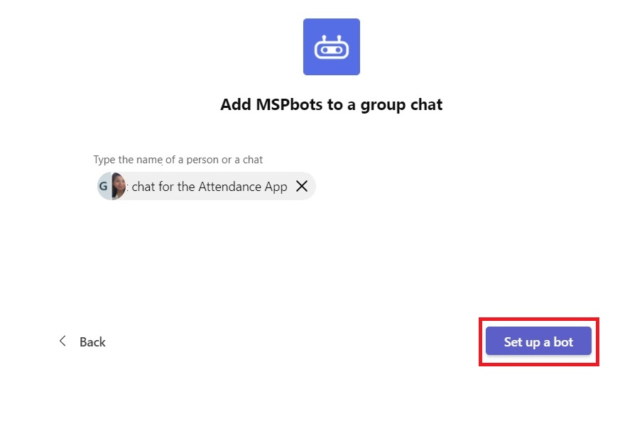 set up bot
