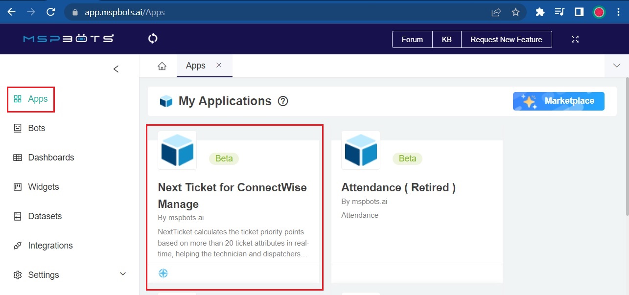 Next Ticket for ConnectWise Manage