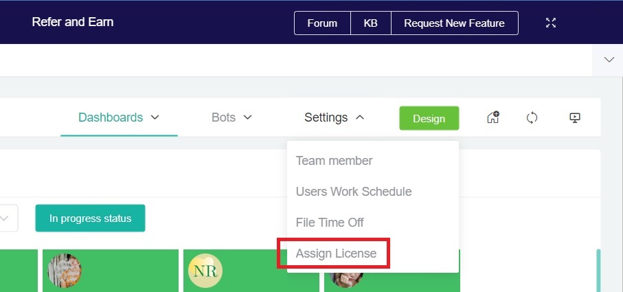 assign license