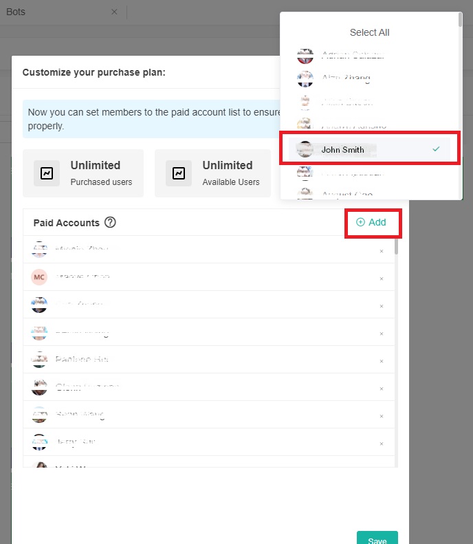 assign bot license