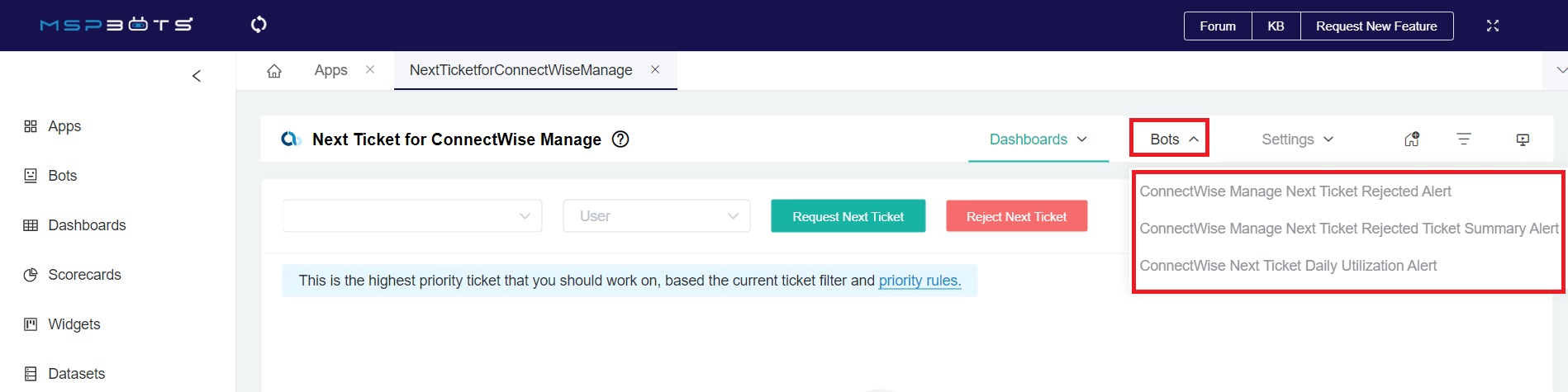 NextTicket Bots