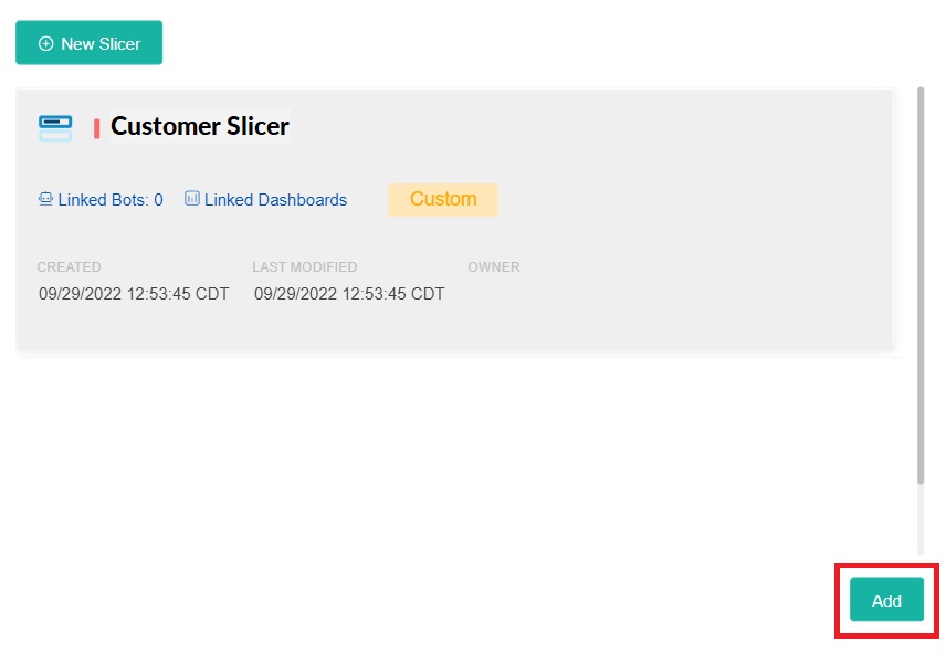 add slicer
