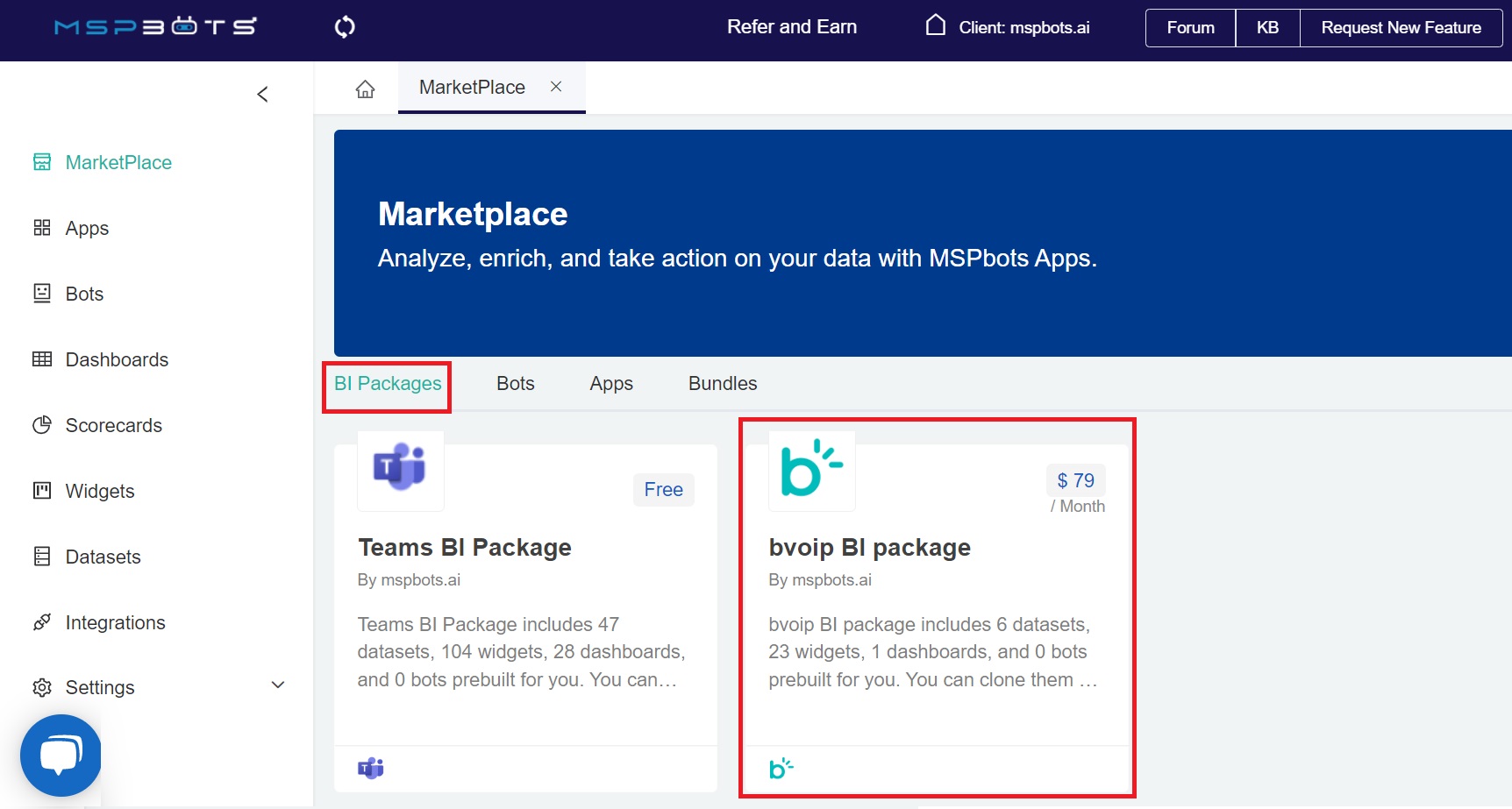 MarketPlace bvoip