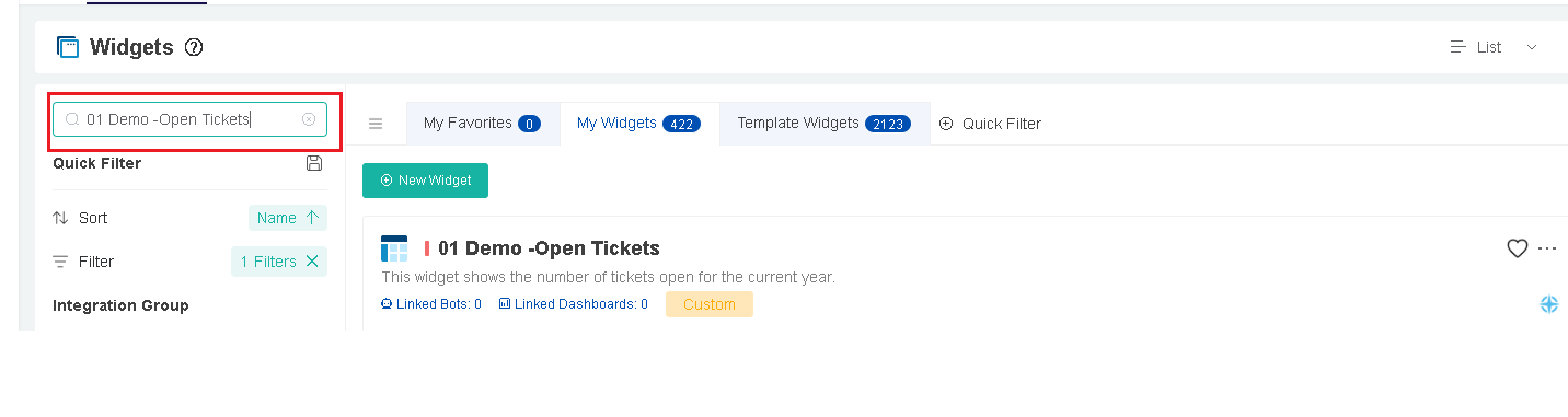widget