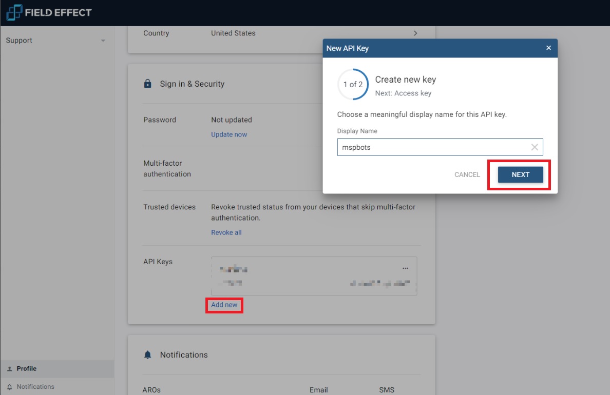 field effect API