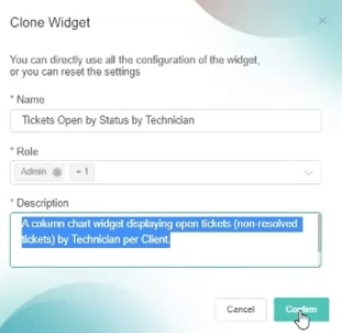 clone widget