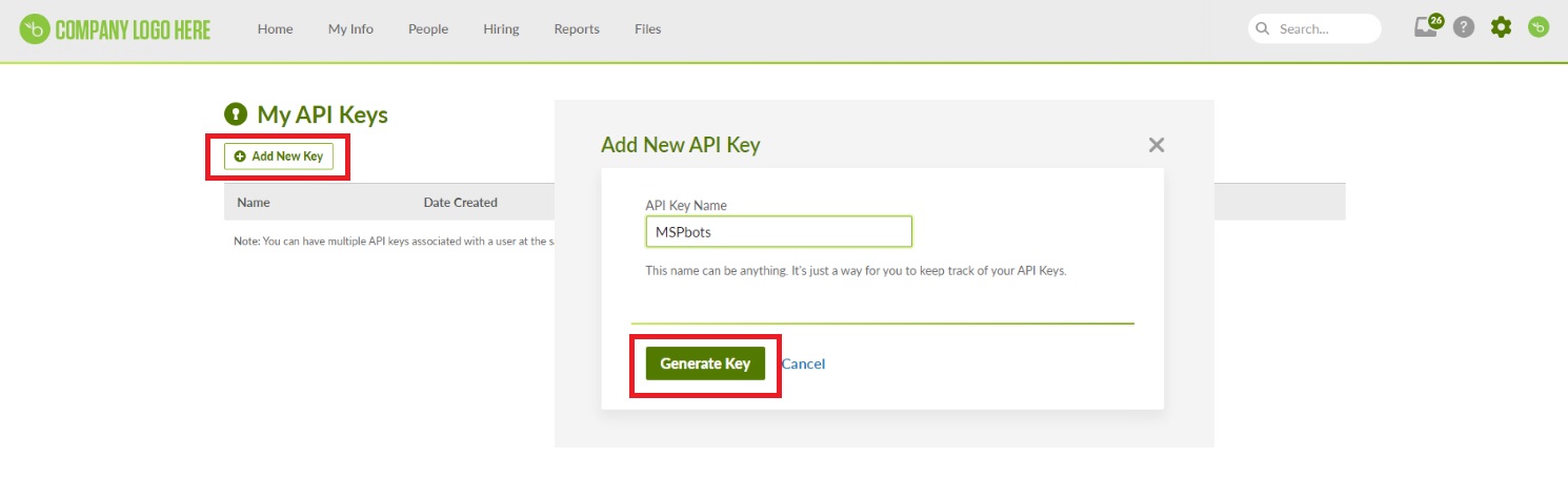 add new bamboo key