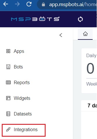 MSPbots menu