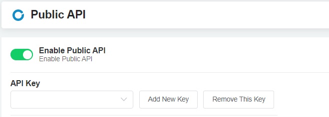 enable public api
