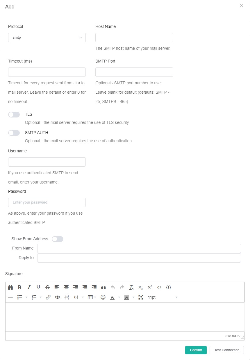 image add email address form