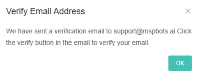verify email