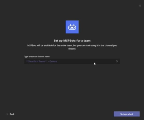 Set up a bot
