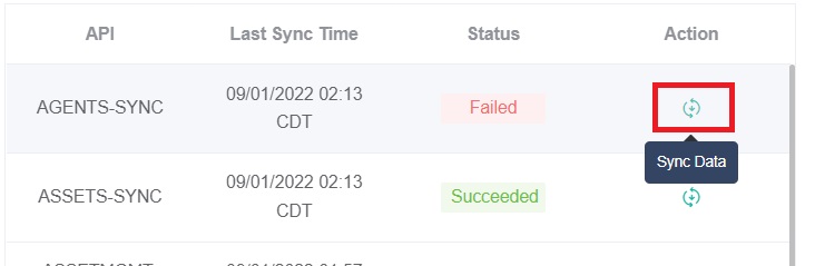 sync data icon