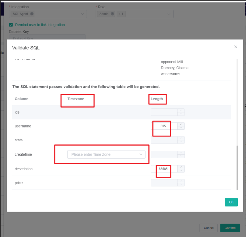 validate sql