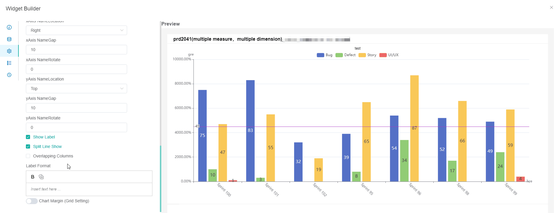 Creating a Column Chart Widget – MSPbots.ai